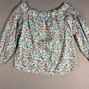 J. Crew x Liberty Art Fabrics Floral Top Size 2